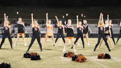 Indianettes Dance Team, PHS Cheerleaders and PHS Twirlers collaborate for fun new homecoming tradition!