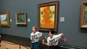 When protests arent peaceful anymore: from throwing tomatoes at Monet to potatoes at Van Gogh